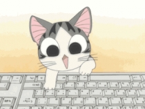 Кот хакер анимация